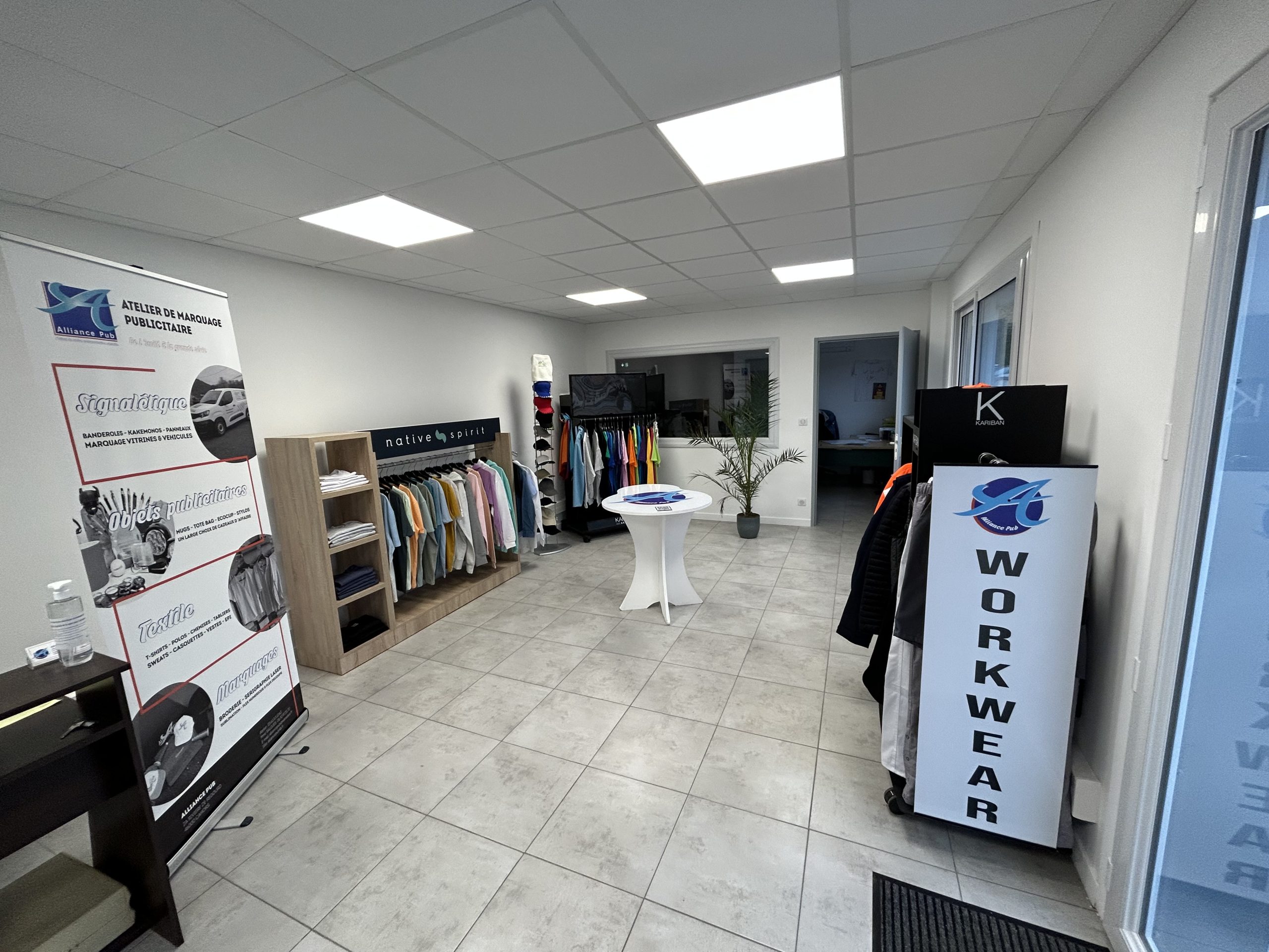 Atelier de marquage textile Alliance Pub près de Cahors